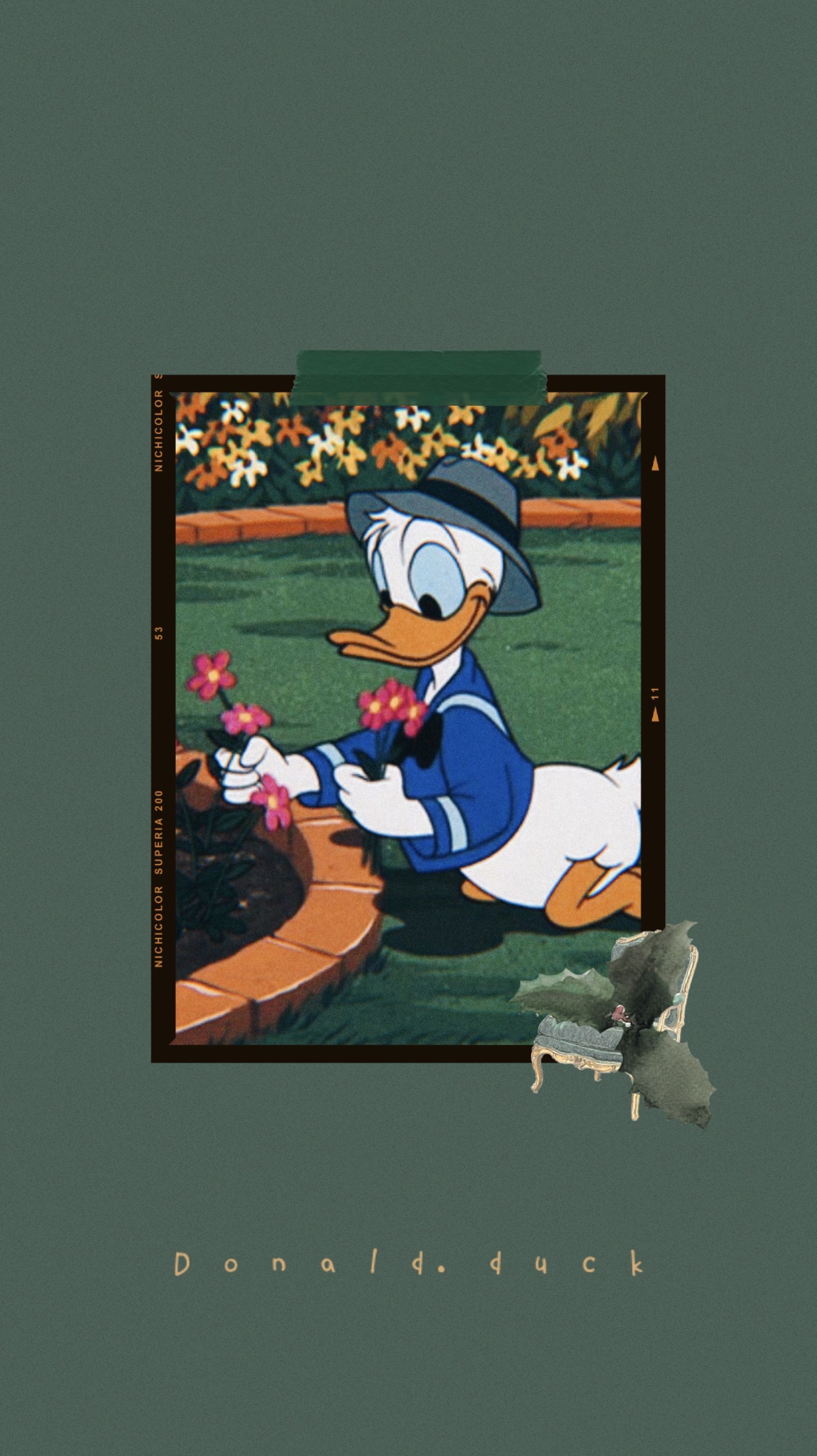 1870x3330 Wallpaper Donald Duck Aesthetic, Phone