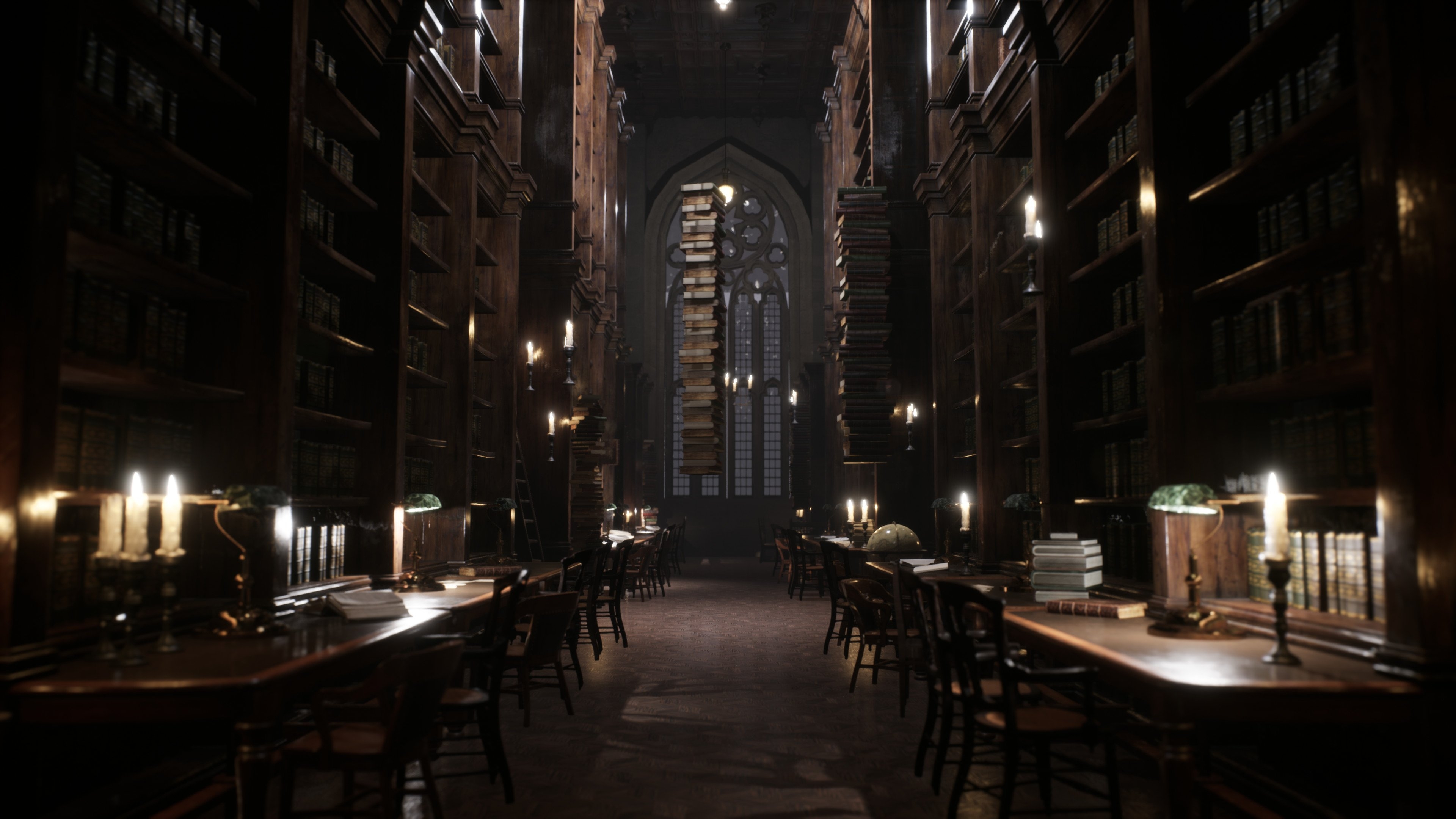 3840x2160 Hogwarts Library in Unreal Engine 4.25 - (video in description), Sam Gielen, Desktop