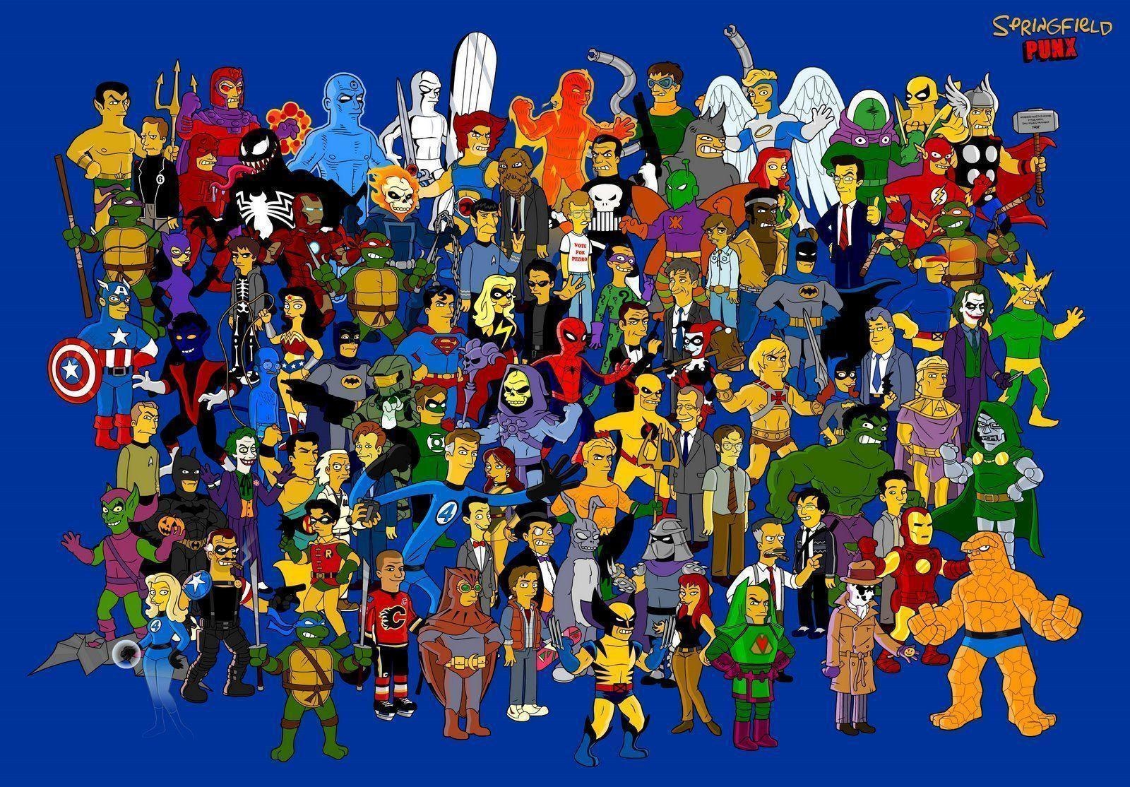 1600x1120 Every Simpsons Character Wallpaper HD wallpaper, Desktop