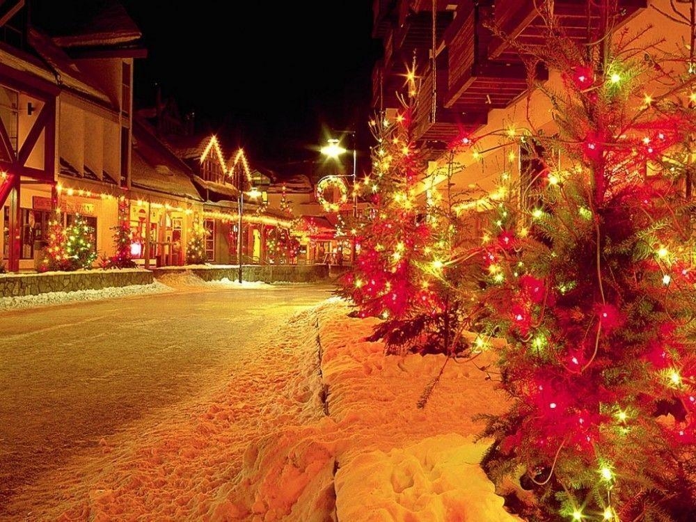 1000x750 Hdwallpaperhd Wallpaper Christmas Snowy Street PX Snowy, Desktop