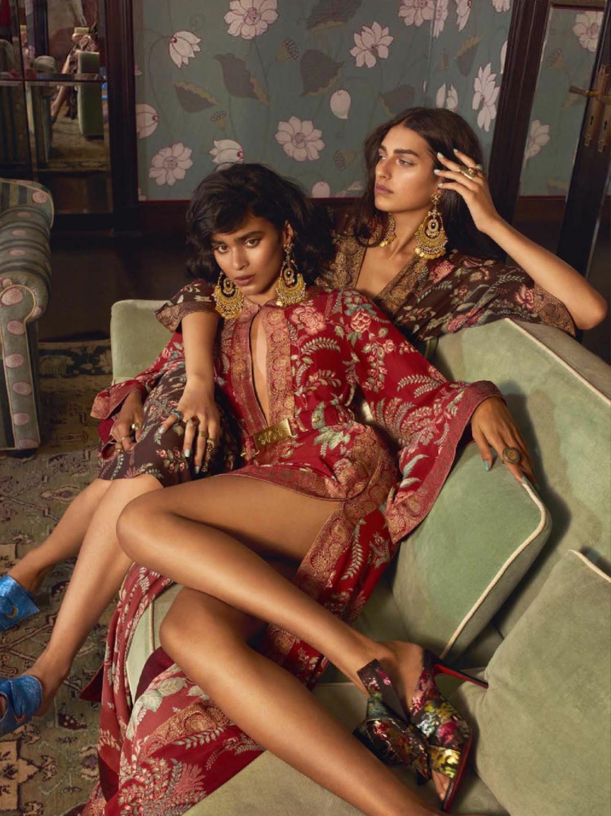 1200x1600 Saffron Vadher & Radhika Nair in Vogue India September 2018, Phone