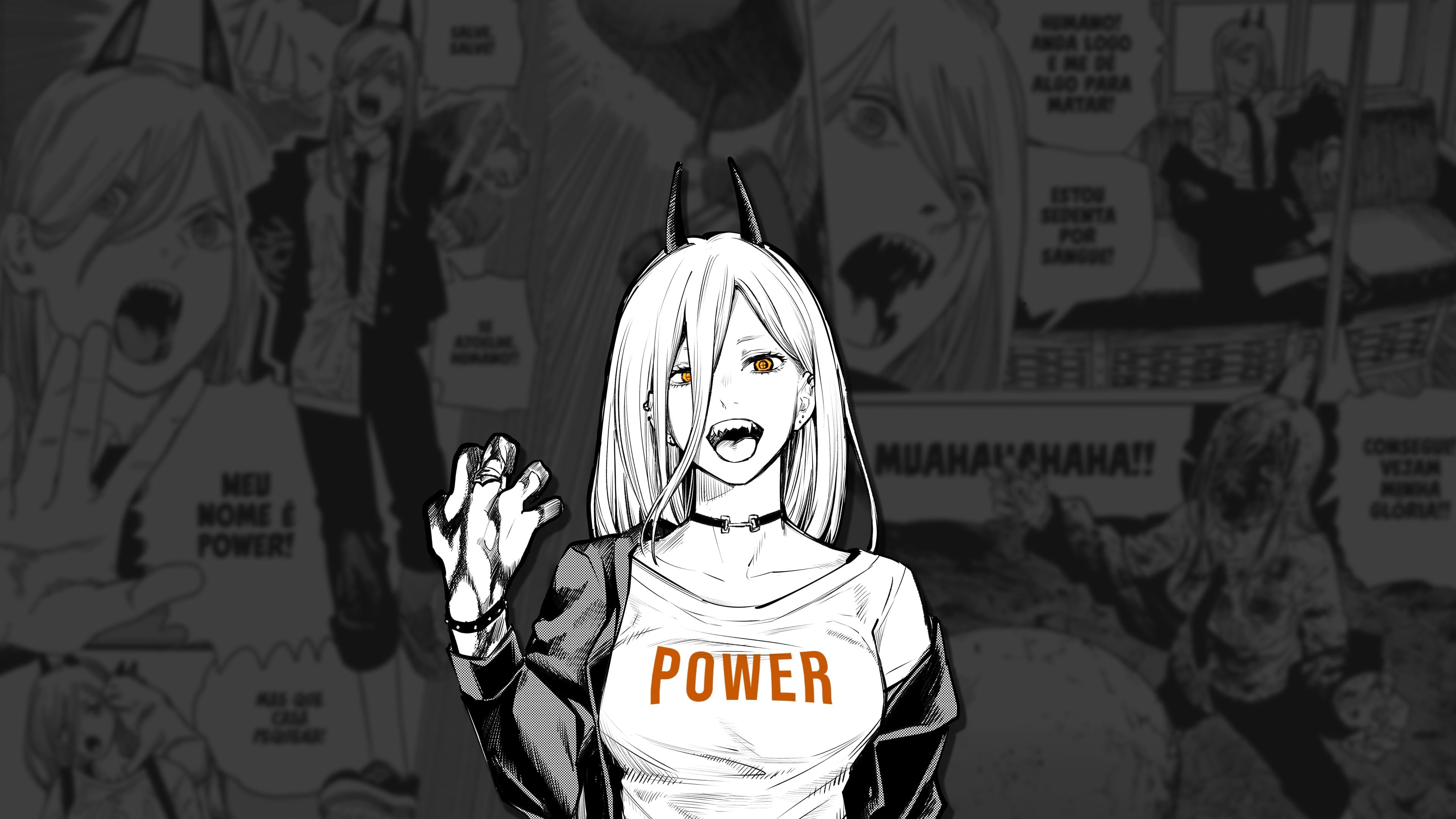 3840x2160 HD wallpaper: Power (Chainsaw Man), manga. Character wallpaper, Power wallpaper, Pikachu wallpaper, Desktop