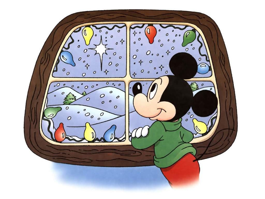 1030x770 Disney Christmas Mouse Winter Wide, Desktop