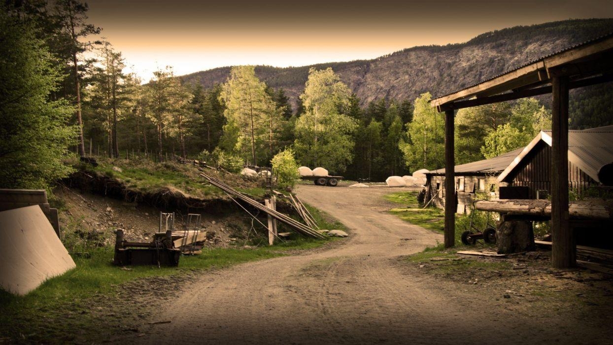 1250x700 Mountains summer Norway Oppland Farmers wallpaperx1080, Desktop