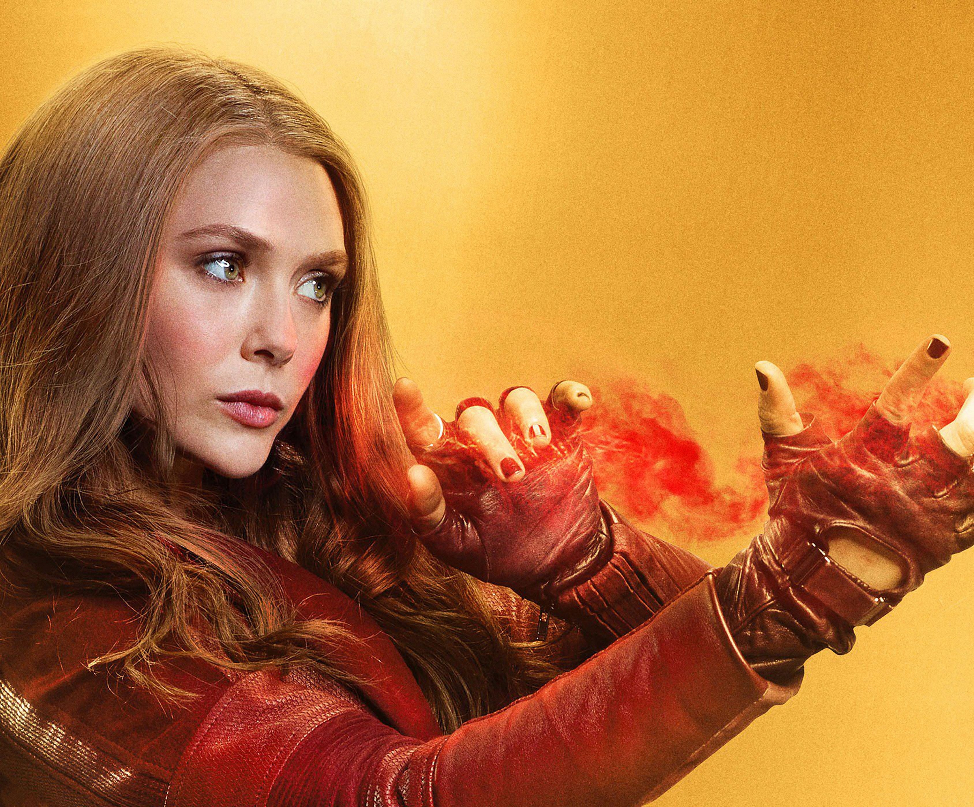 3380x2800 Wallpaper Scarlet Witch, Wanda Maximoff, Elizabeth Olsen, Marvel, Desktop