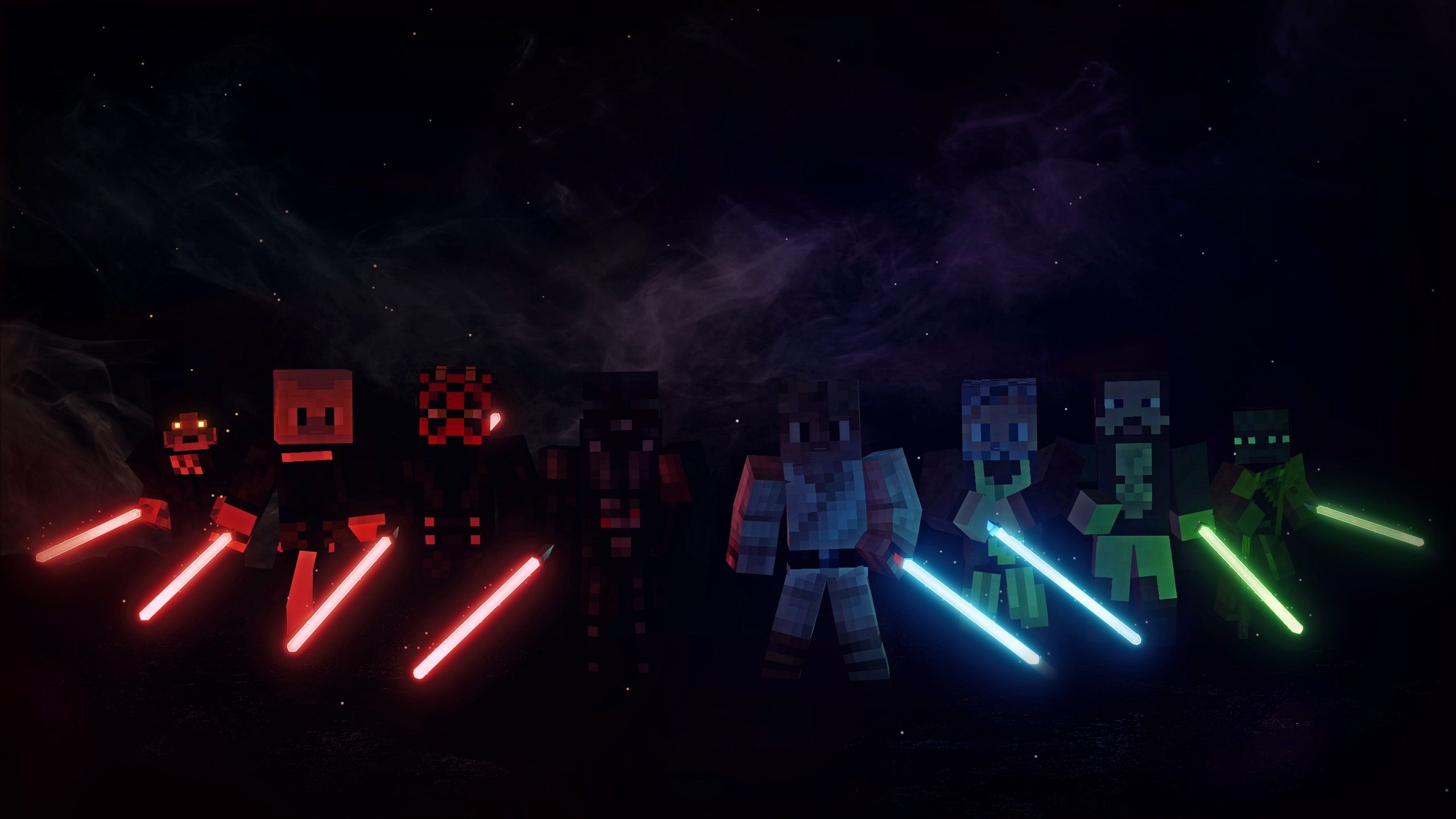 2560x1440 Minecraft Star Wars Wallpaper Free Minecraft Star Wars Background, Desktop