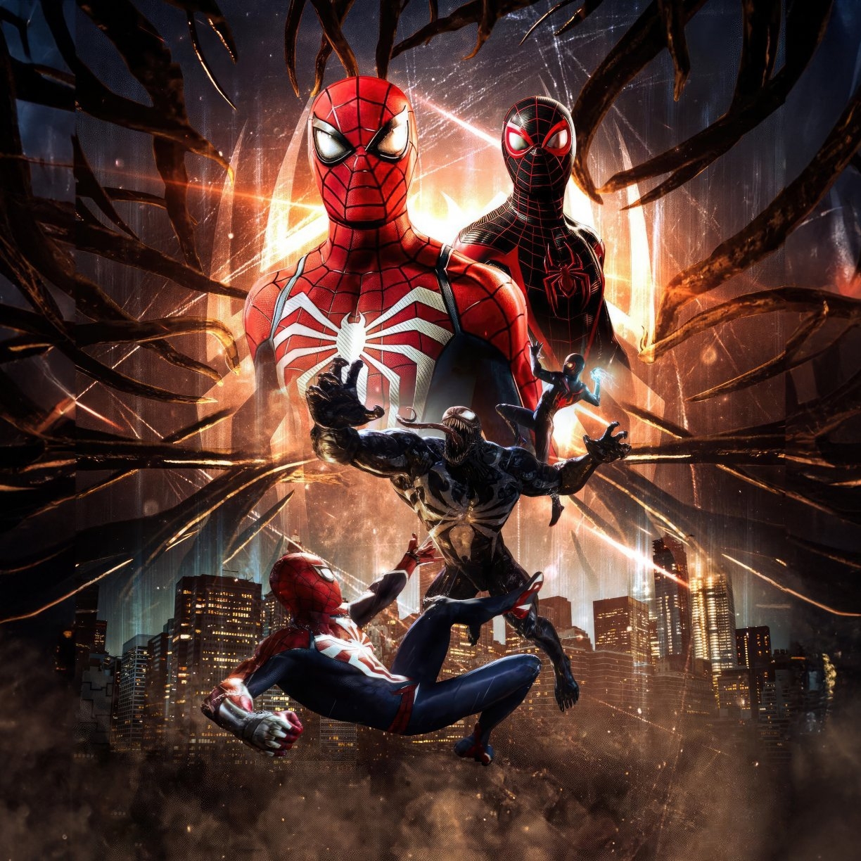 1230x1230 Wallpaper Marvel's Spider Man Game, Phone