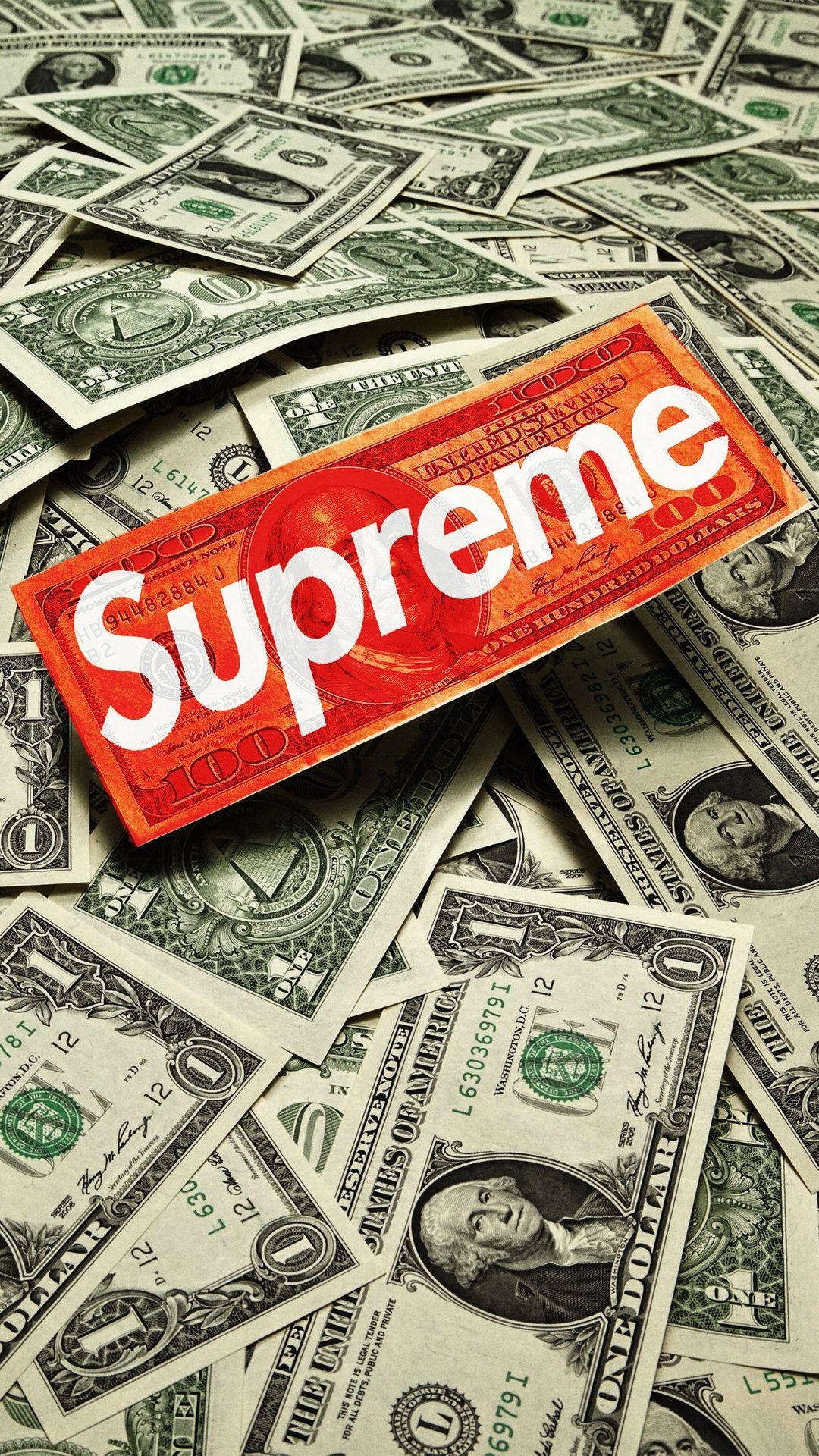 1080x1920 Supreme Cash iPhone Wallpaper HD, Phone