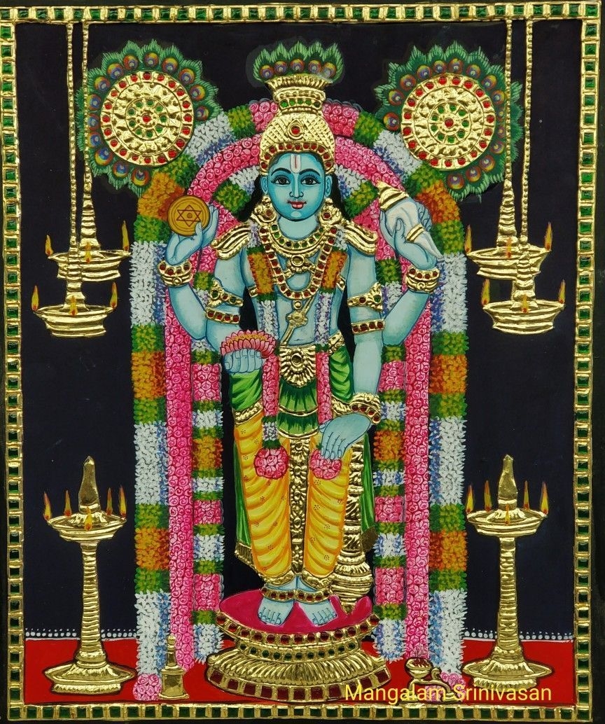 870x1040 Guruvayurappan. Tanjore painting, Krishna art, Artwork, Phone