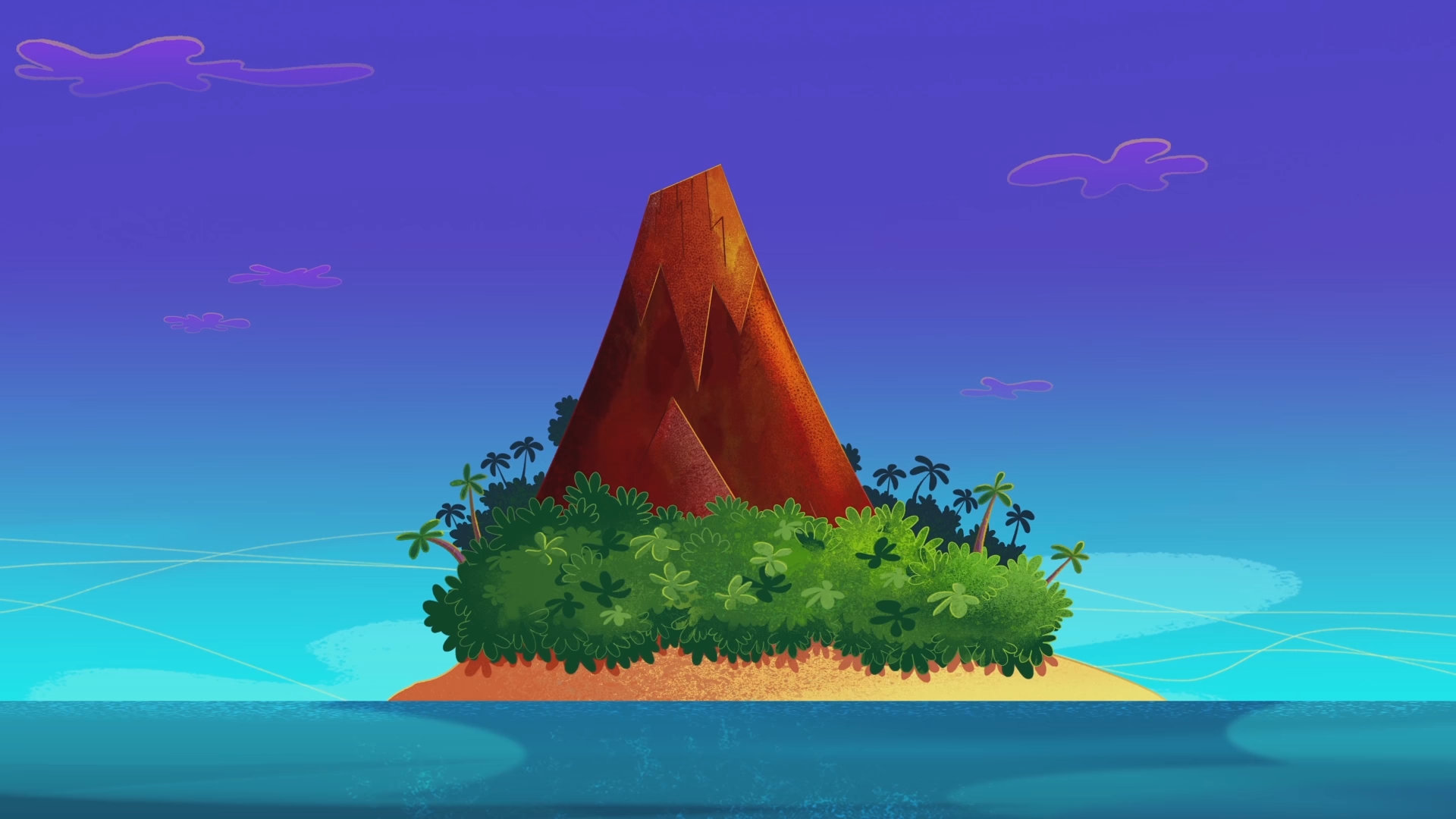 1920x1080 Island. Zig & Sharko, Desktop