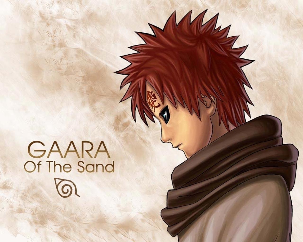 1280x1030 Download the Naruto anime wallpaper titled: Naruto Gaara, Desktop