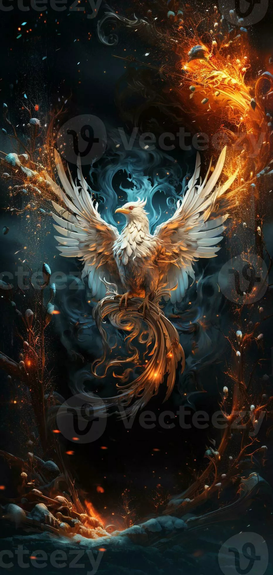 940x1960 phoenix phoenix wallpaper, in the style, Phone