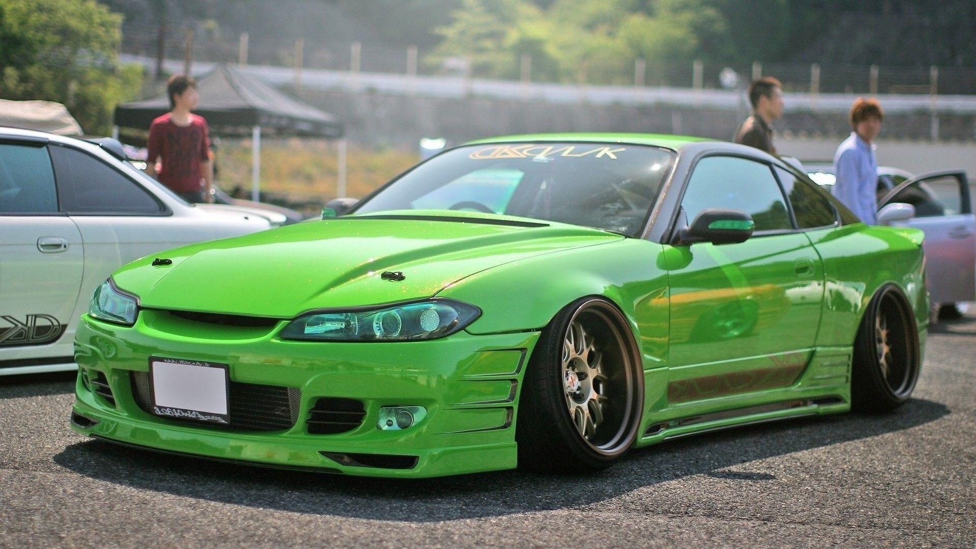 1920x1080 Nissan silvia s15 cars green wallpaper, Desktop