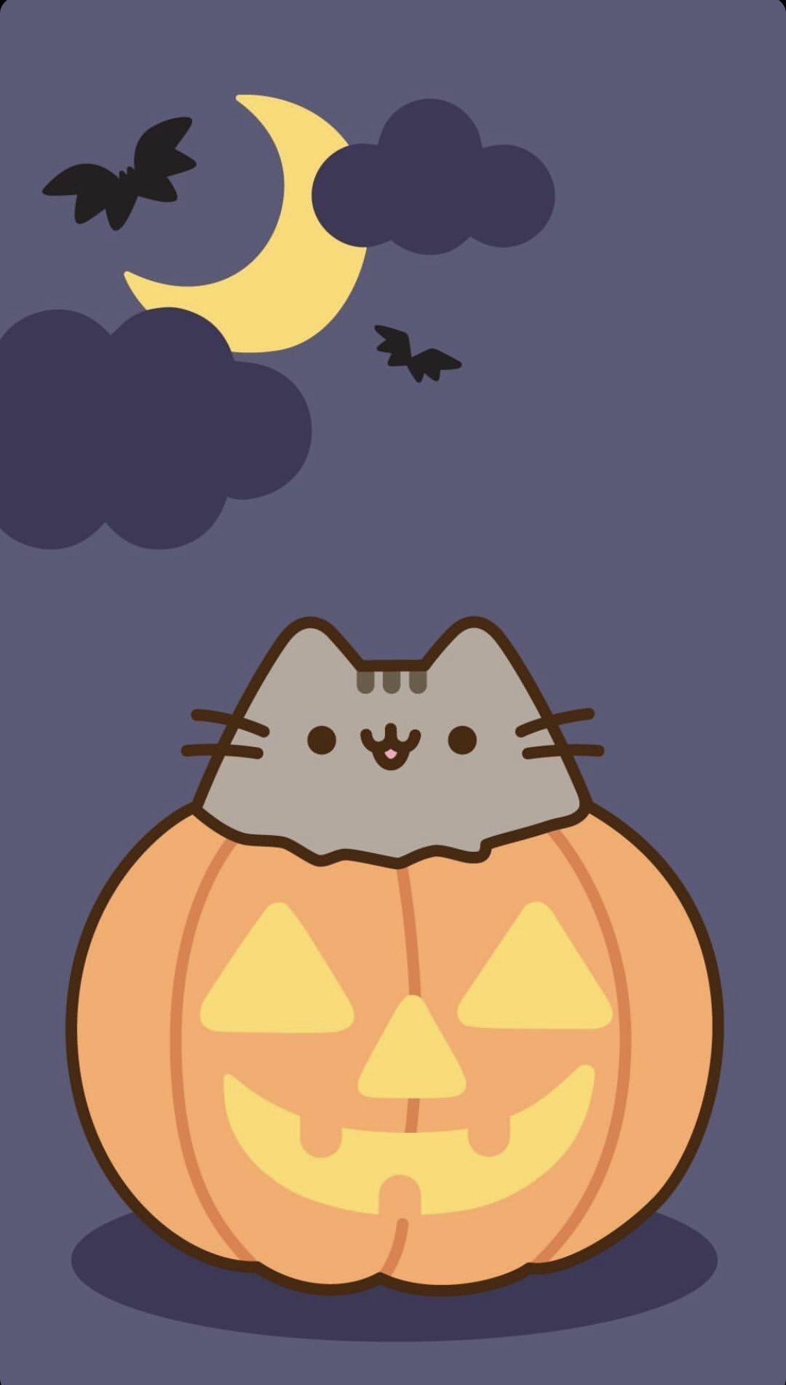 1130x1990 pusheen halloween wallpaper !!. Halloween wallpaper iphone, Halloween wallpaper cute, Pusheen cute, Phone