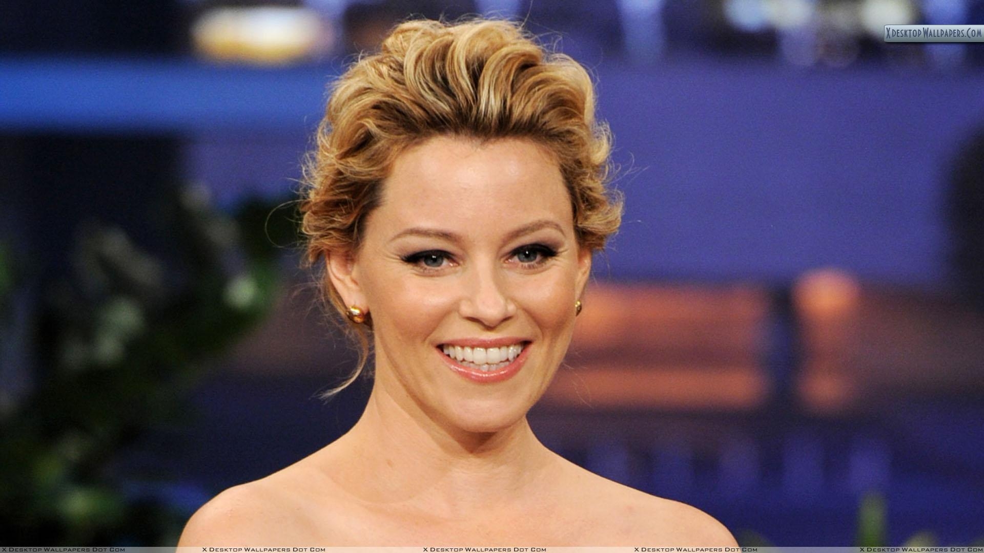 1920x1080 Elizabeth Banks Laughing And Open Mouth Face Closeup Wallpaper, Desktop