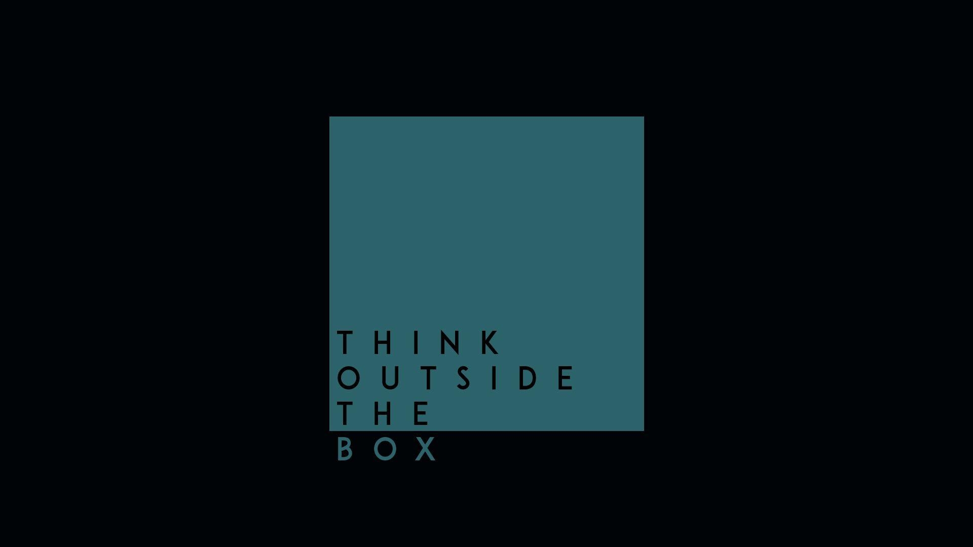 1920x1080 Think Outside The Box HD, HD Typography, 4k Wallpaper, Image, Desktop