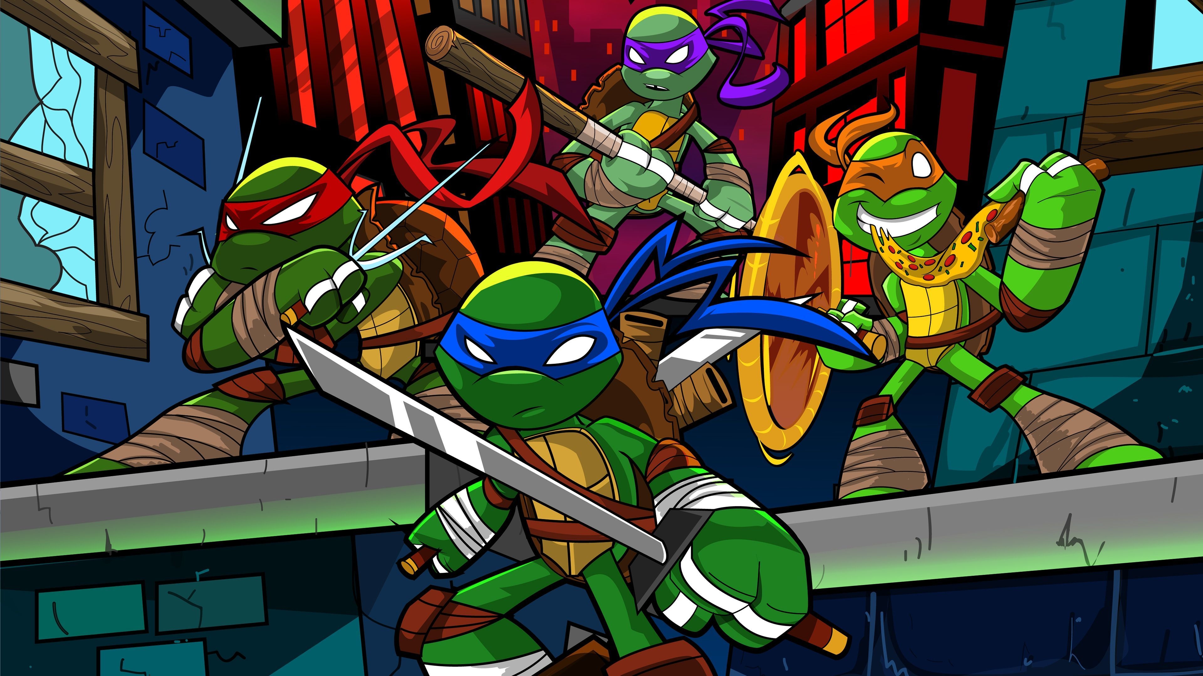 3840x2160 Tmnt Cartoon Art teenage mutant ninja turtles wallpaper, superheroes wallpaper, ninja turtle wallpap. Cartoon wallpaper hd, Ninja turtles cartoon, Ninja turtles, Desktop