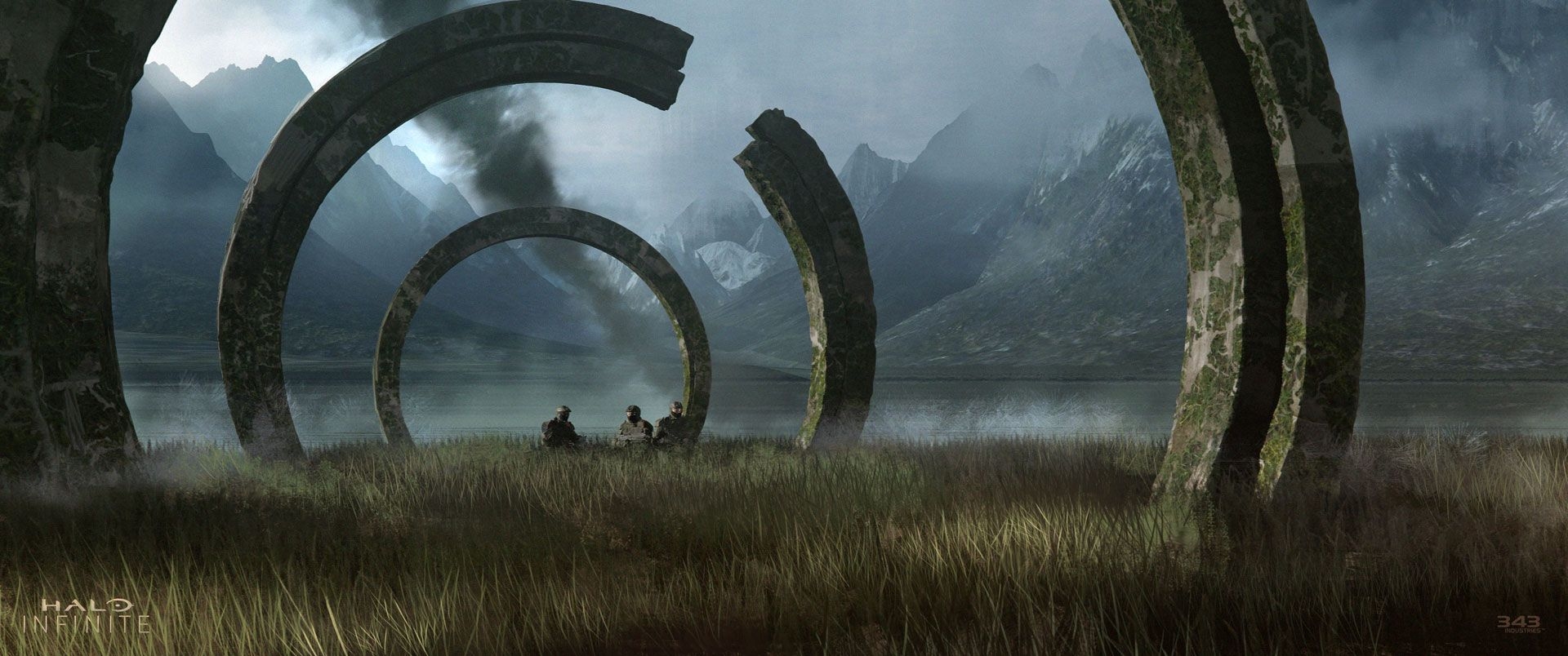 1920x810 Industries Reveal Halo Infinite Artwork And They Look Amazing, Dual Screen