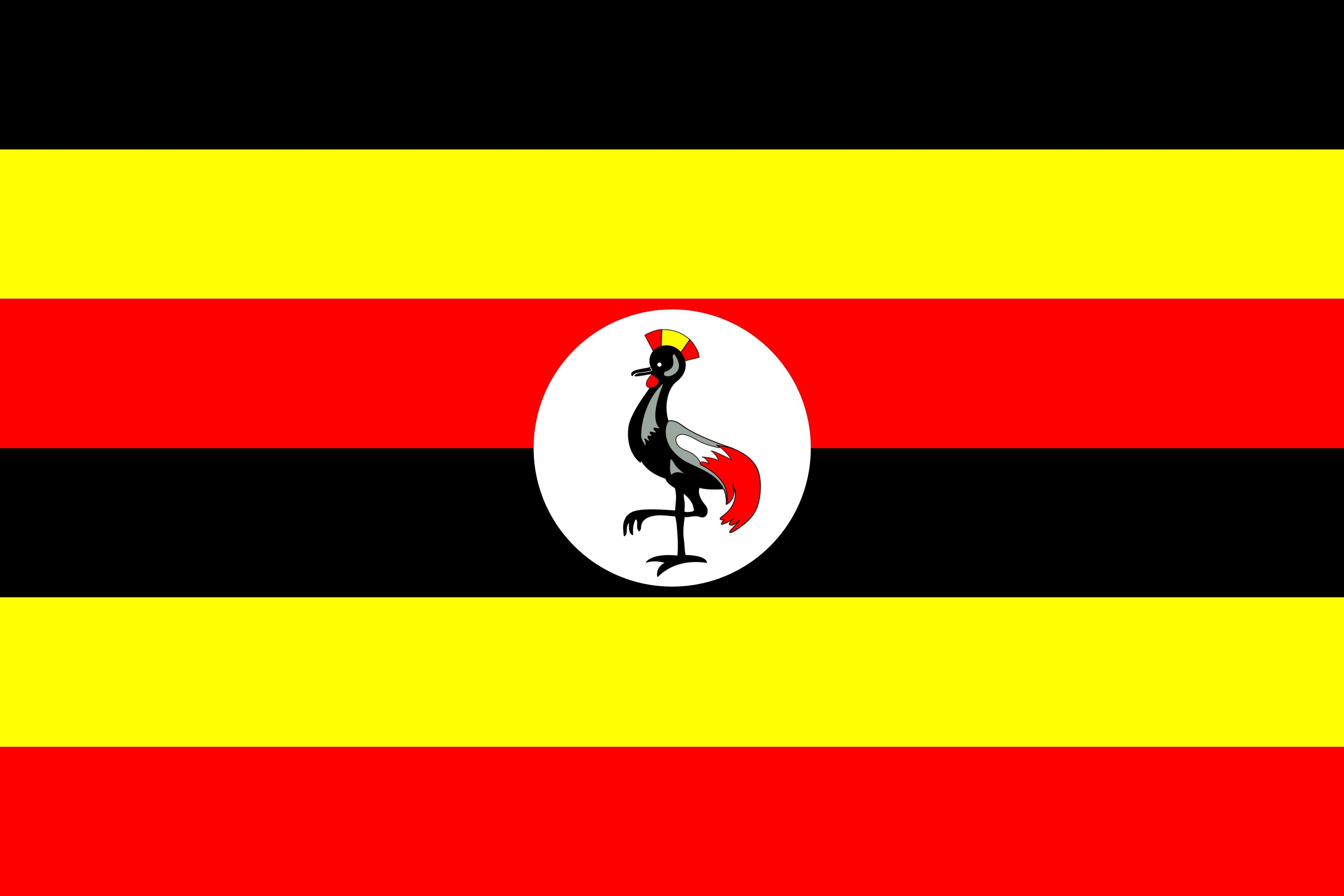 4660x3110 Uganda Flag Stripes, Desktop