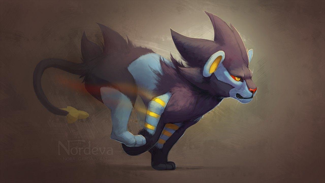 1280x720 Luxray Wallpaper (+Speedpaint) by Nordeva - Fur Affinity [dot] net, Desktop