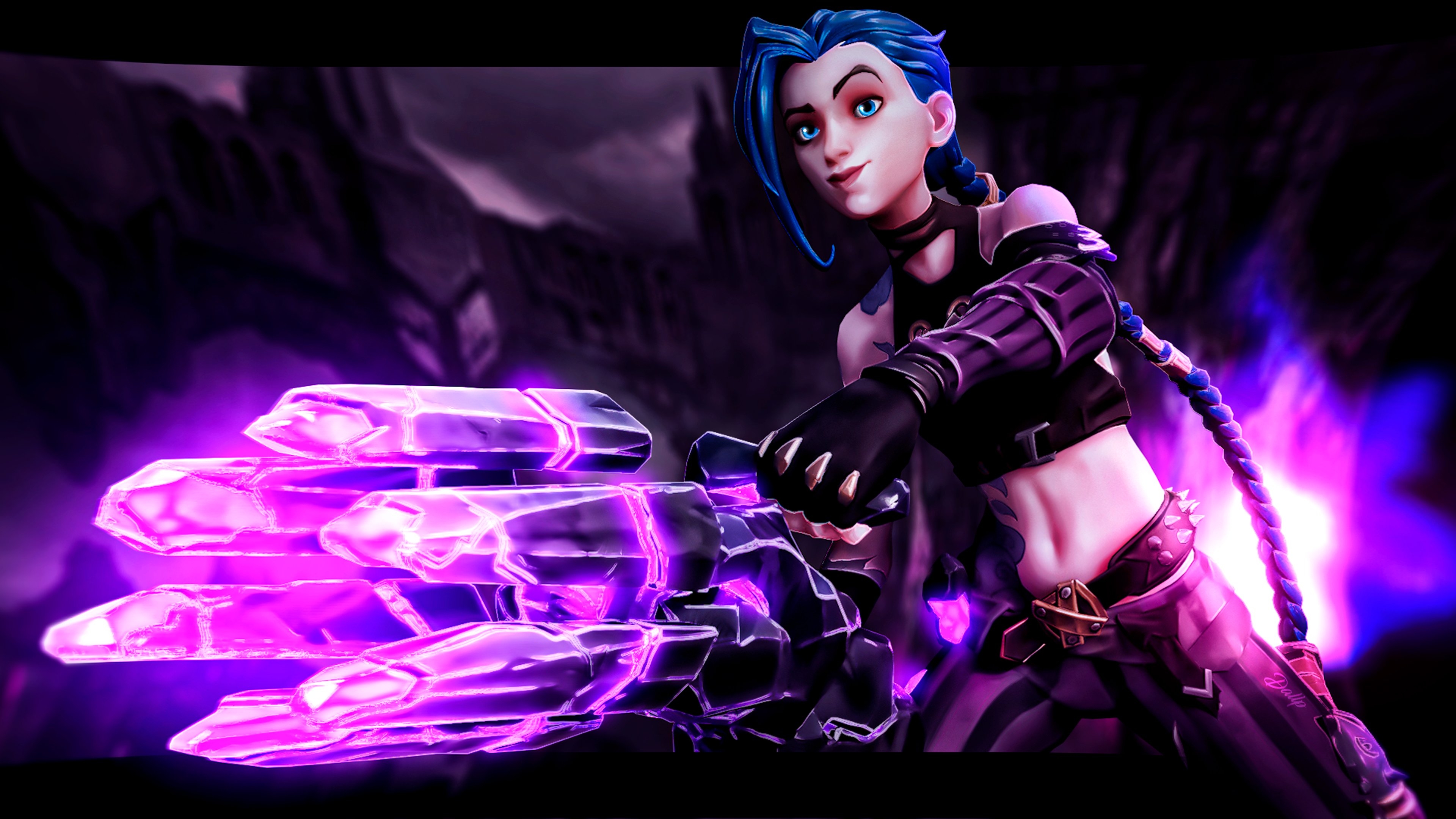 3840x2160 Arcane Jinx Fortnite wallpaper, Desktop