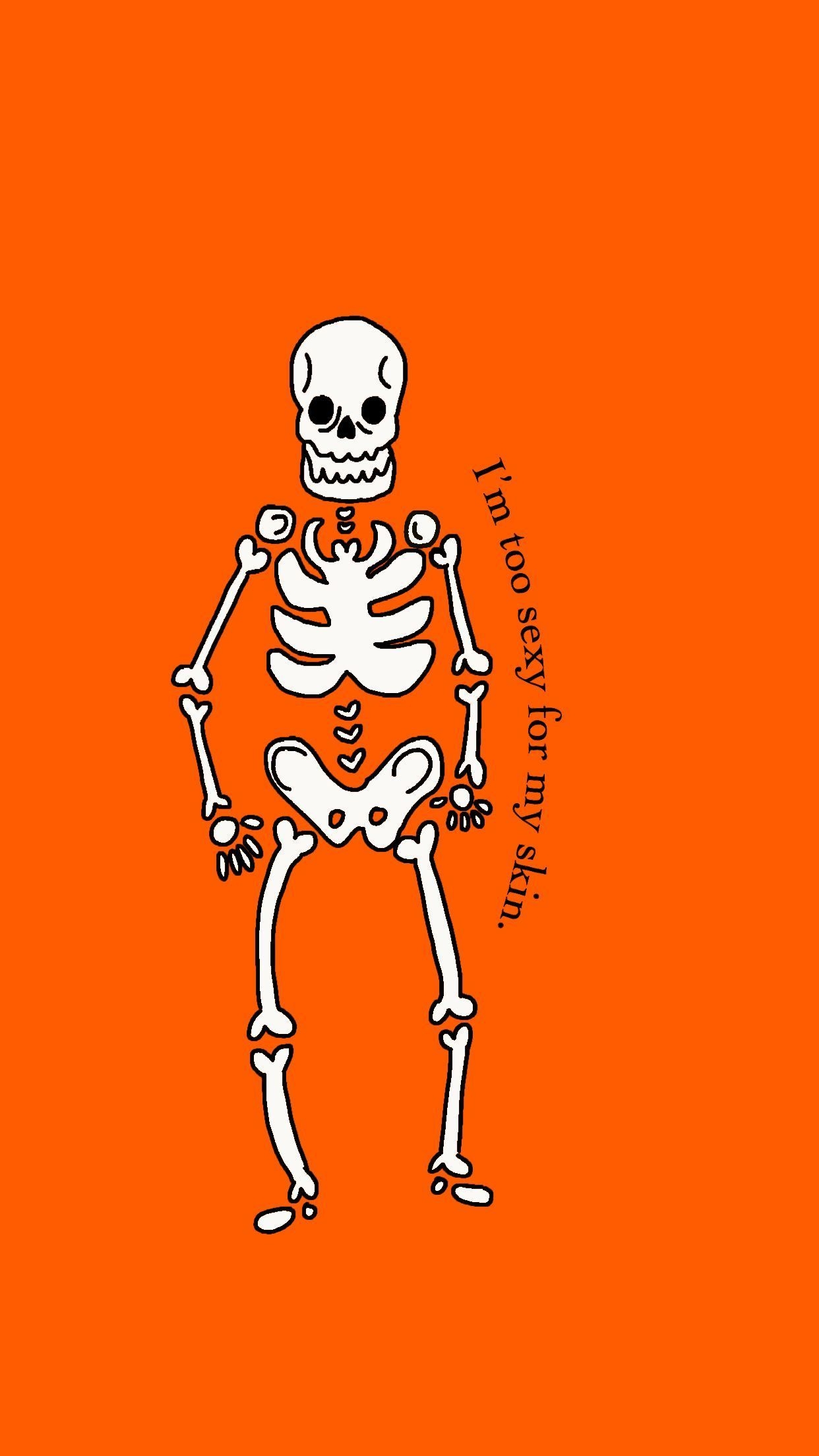 1250x2210 Cute Halloween Skeleton Wallpaper Free Cute Halloween Skeleton Background, Phone