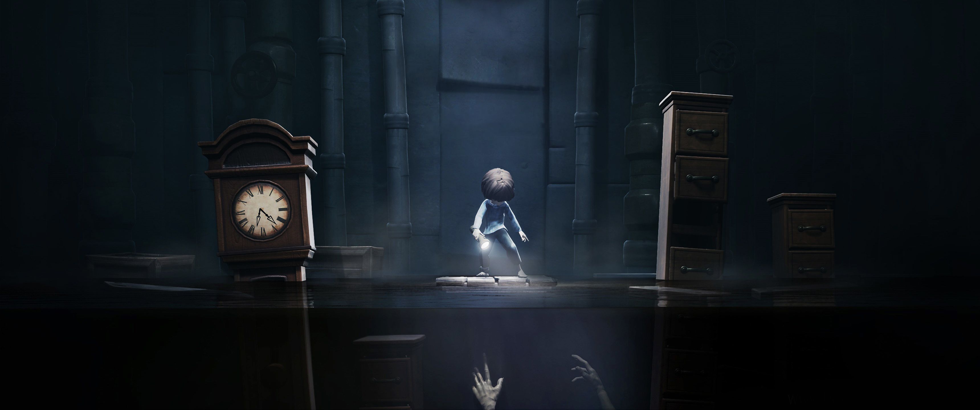 3440x1440 4K UltraWide HD Wallpaper Little Nightmares DLC The Runaway Kid, Dual Screen