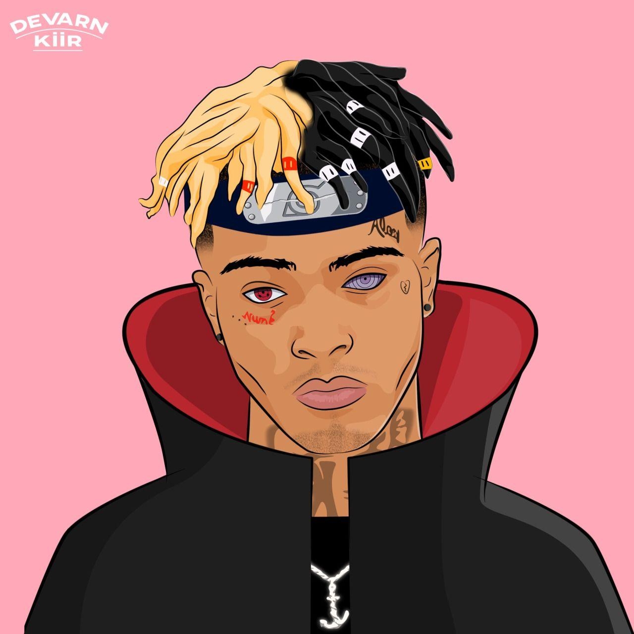 1280x1280 Xxxtentacion Anime Cartoon Wallpaper Free Xxxtentacion, Phone