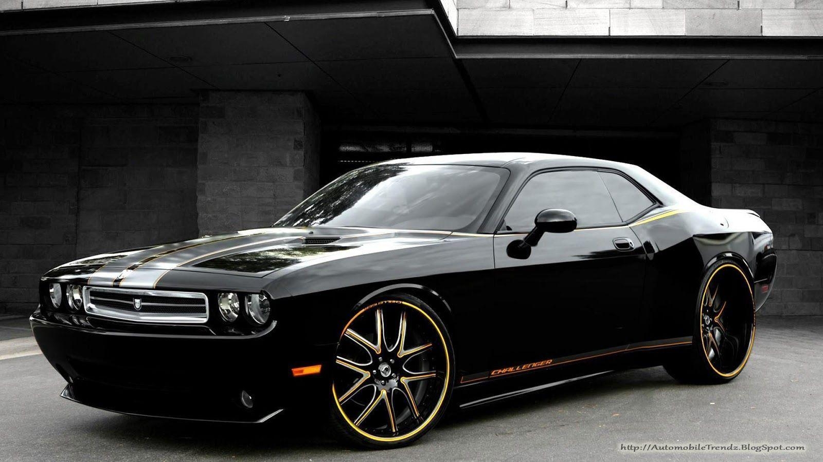 1600x900 Dodge Challenger Black Photo Wallpaper, Desktop