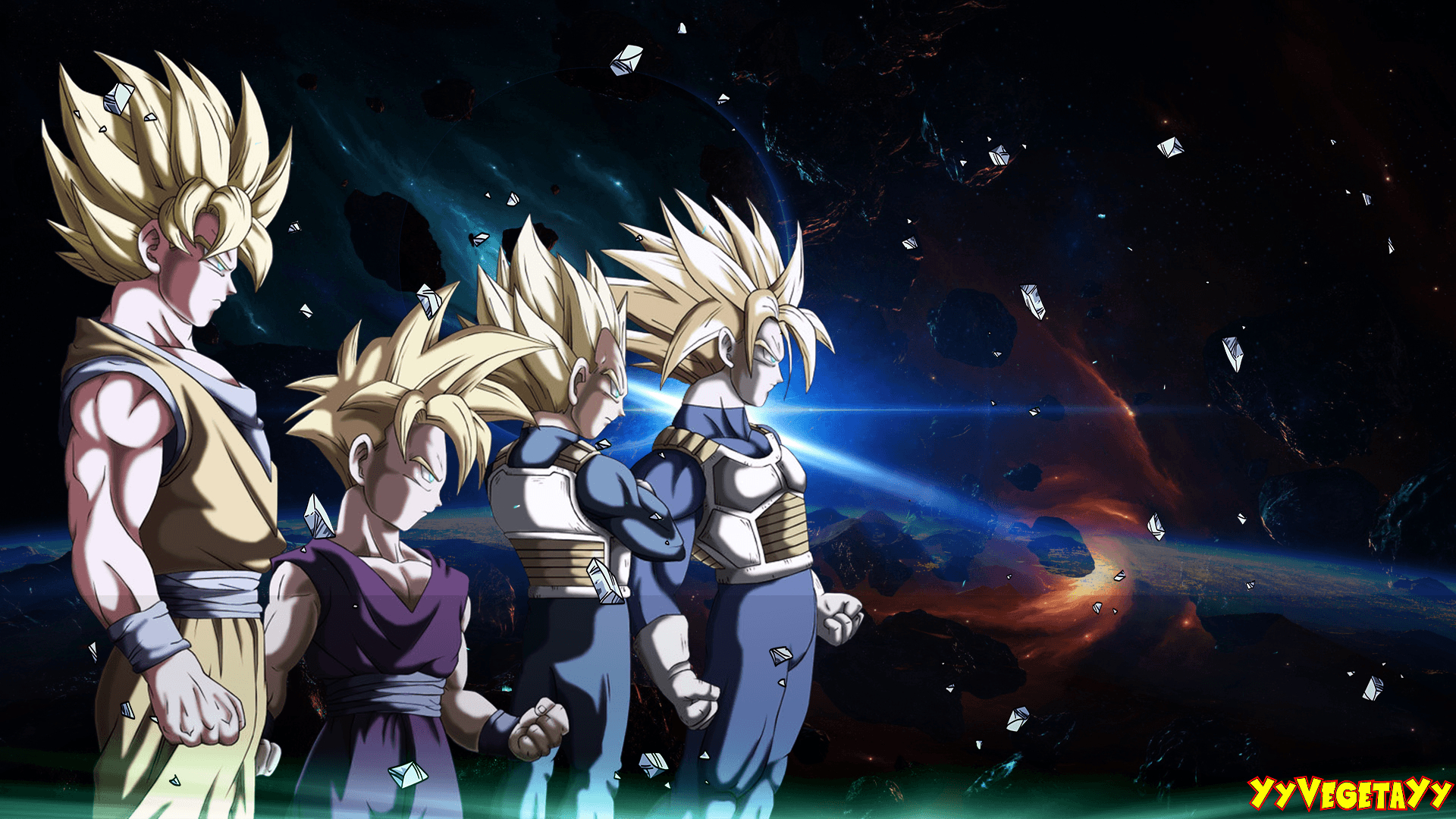 1920x1080 Goku Vegeta Trunks Gohan, Desktop