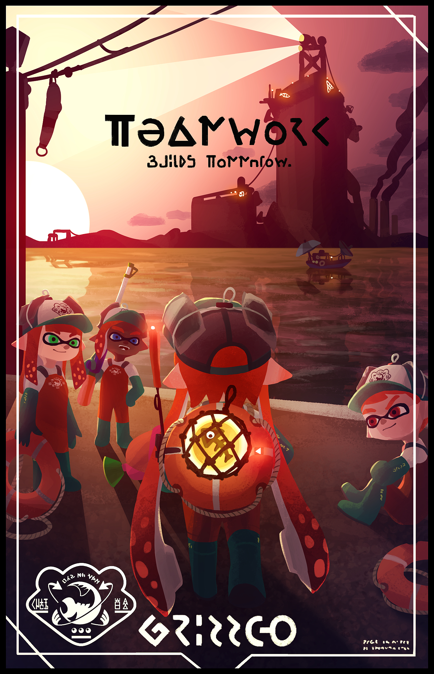 1390x2160 Grizzco Builds Tomorrow 5th Splatoon poster!, splatoon. Splatoon, Splatoon 2 art, Splatoon comics, Phone