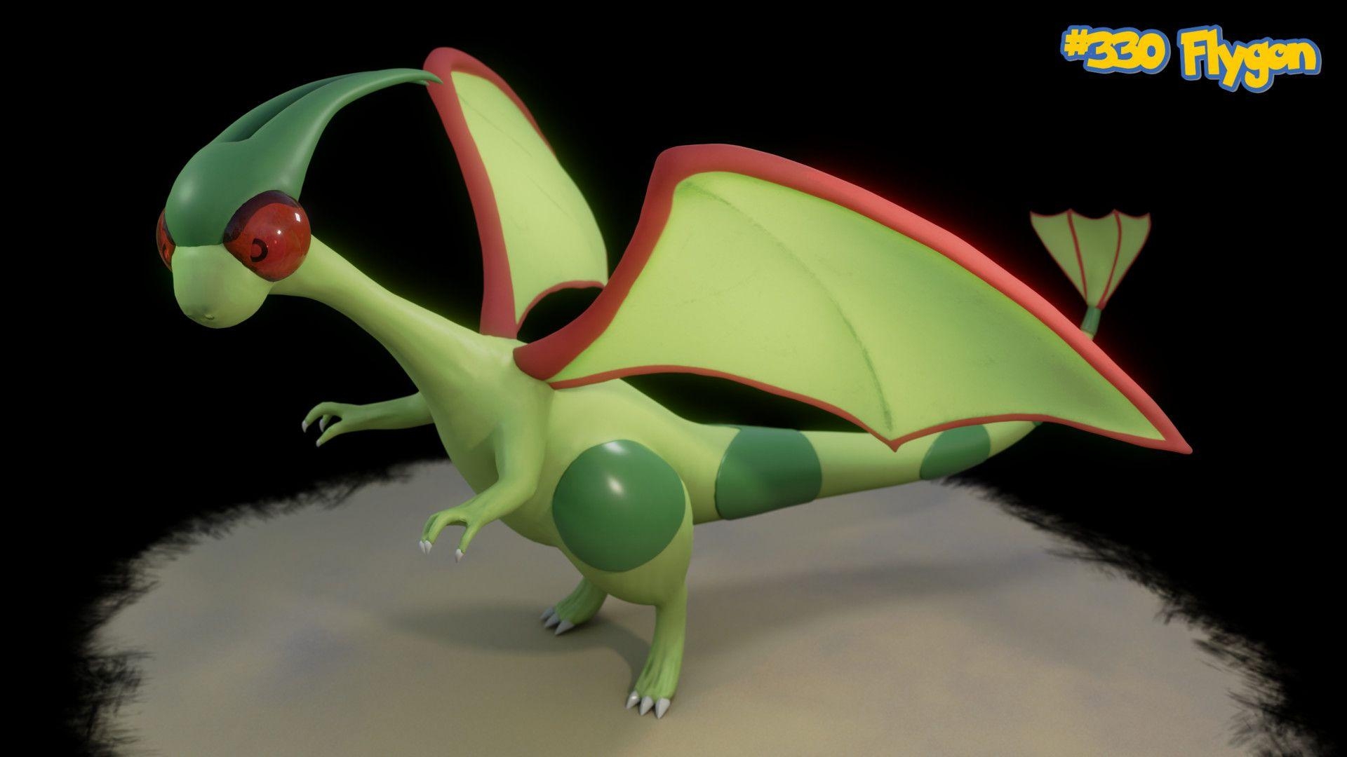 1920x1080 Flygon, Francisco Bereijo, Desktop