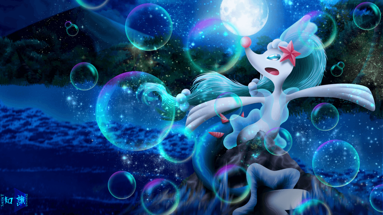 1280x720 pokemon primarina illustration wallpaper sea”的图片搜索结果, Desktop