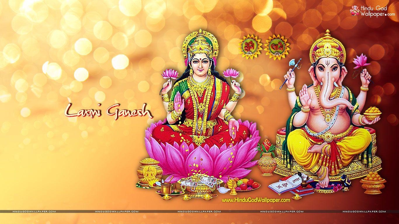 1370x770 God Ganesh Maa Laxmi wallpaper for desktop download with HD, Desktop