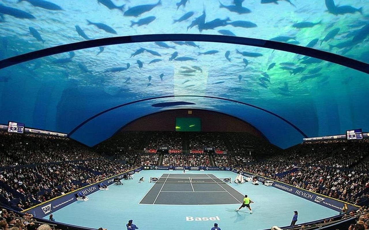 1280x800 Underwater Tennis Court In Dubai [1280 x 800], Desktop