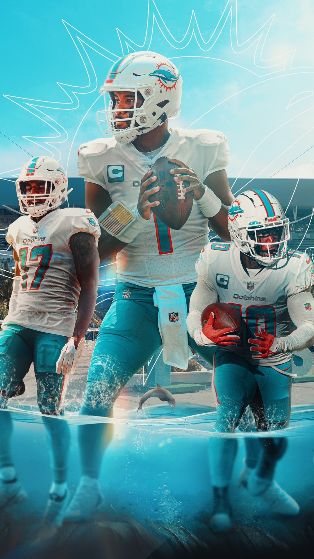 1080x1920 Miami Dolphins Wallpaper Miami Dolphins Wallpaper [ HQ ], Phone