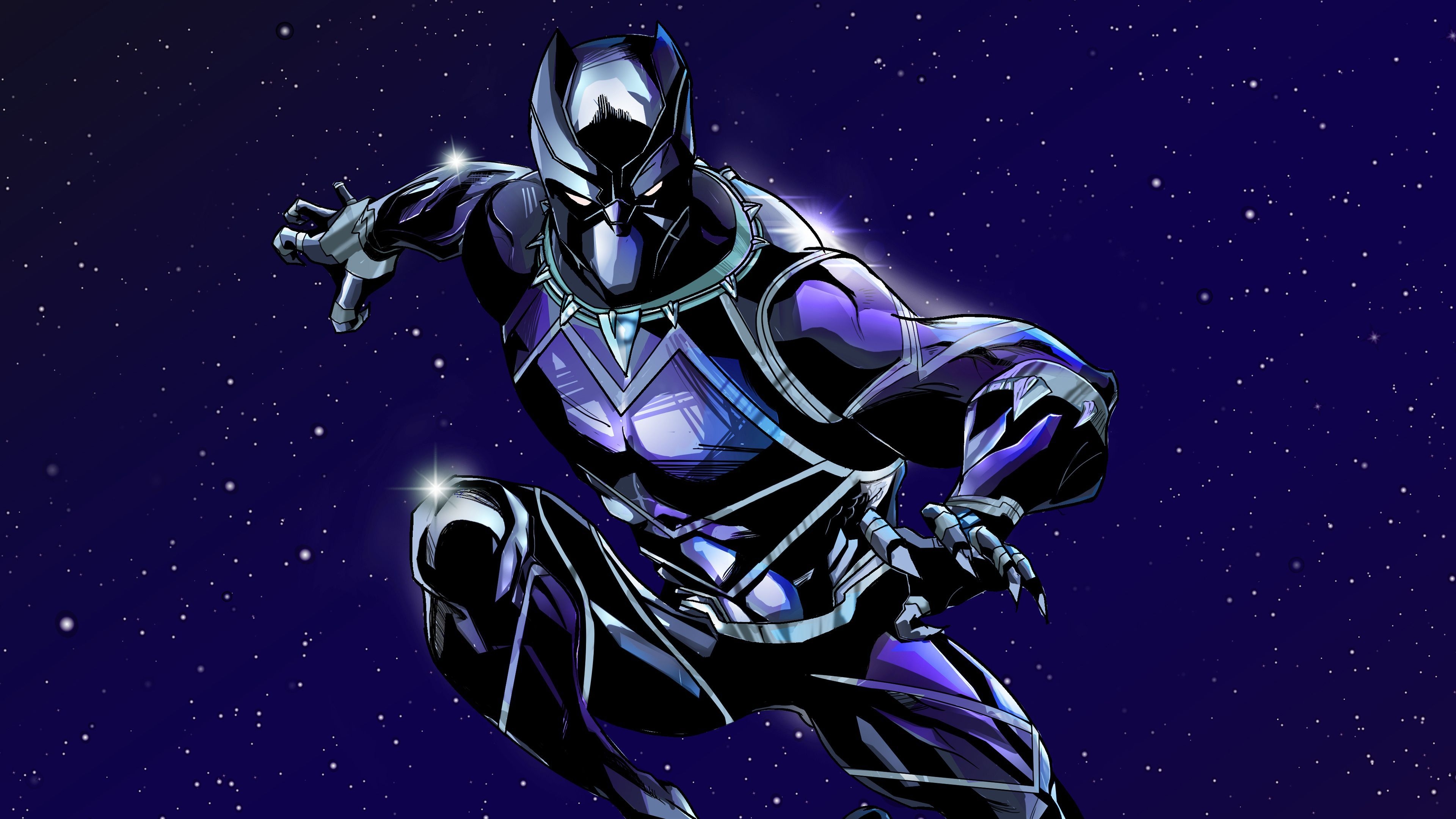 3840x2160 Black Panther 4k New Artwork Superheroes Wallpaper, Hd Wallpaper, Digital Art Wallpaper, Black Panther. Superhero Wallpaper, Avengers Wallpaper, Neon Wallpaper, Desktop