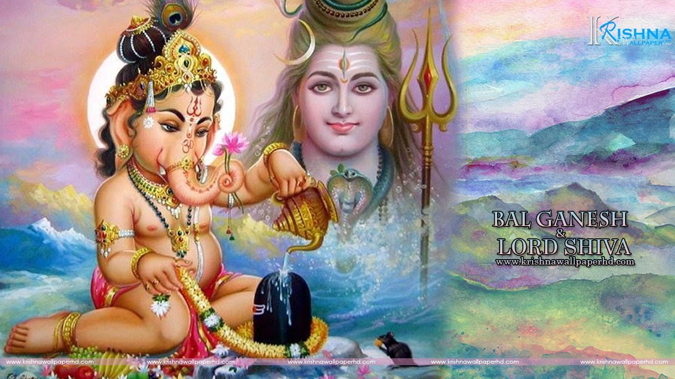 1370x770 Cute Bal Ganesh Wallpaper Free Download Wallpaper Hd Free God HD Wallpaper, Image, Pics And Photo, Desktop