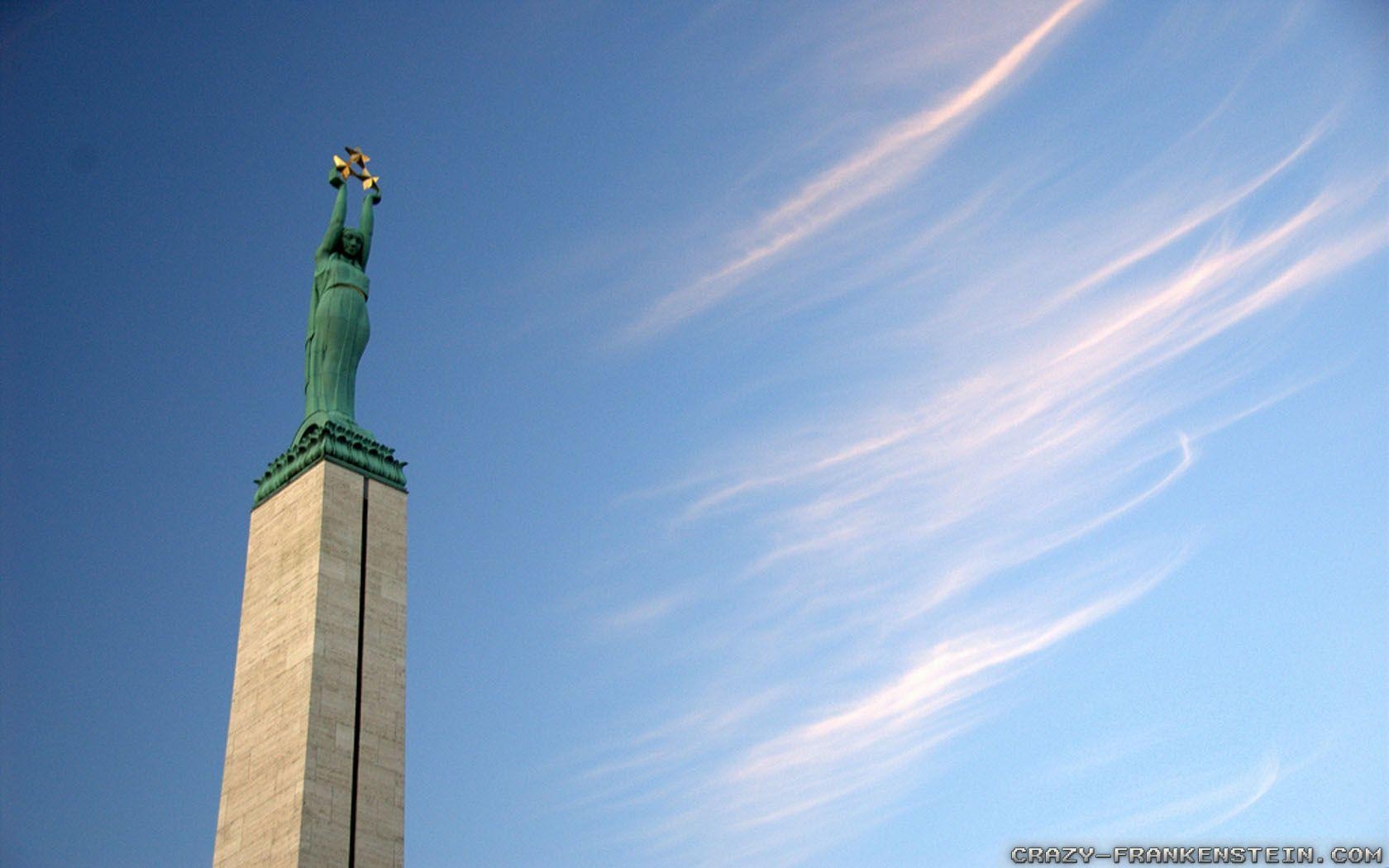 1680x1050 Latvian Statue of Liberty wallpaper, Desktop