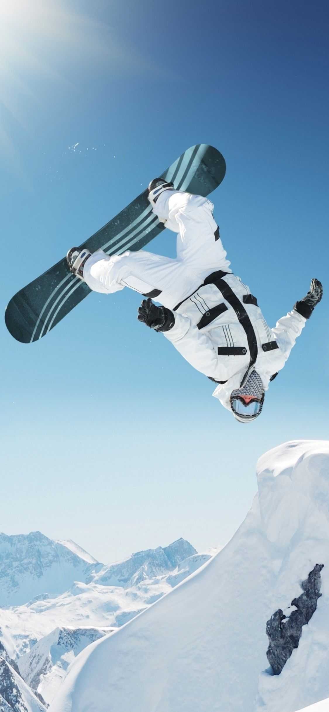 1130x2440 Snowboarding Wallpaper, Phone