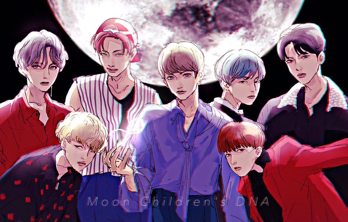 1200x770 Wallpaper Bts Anime Drawings, Desktop