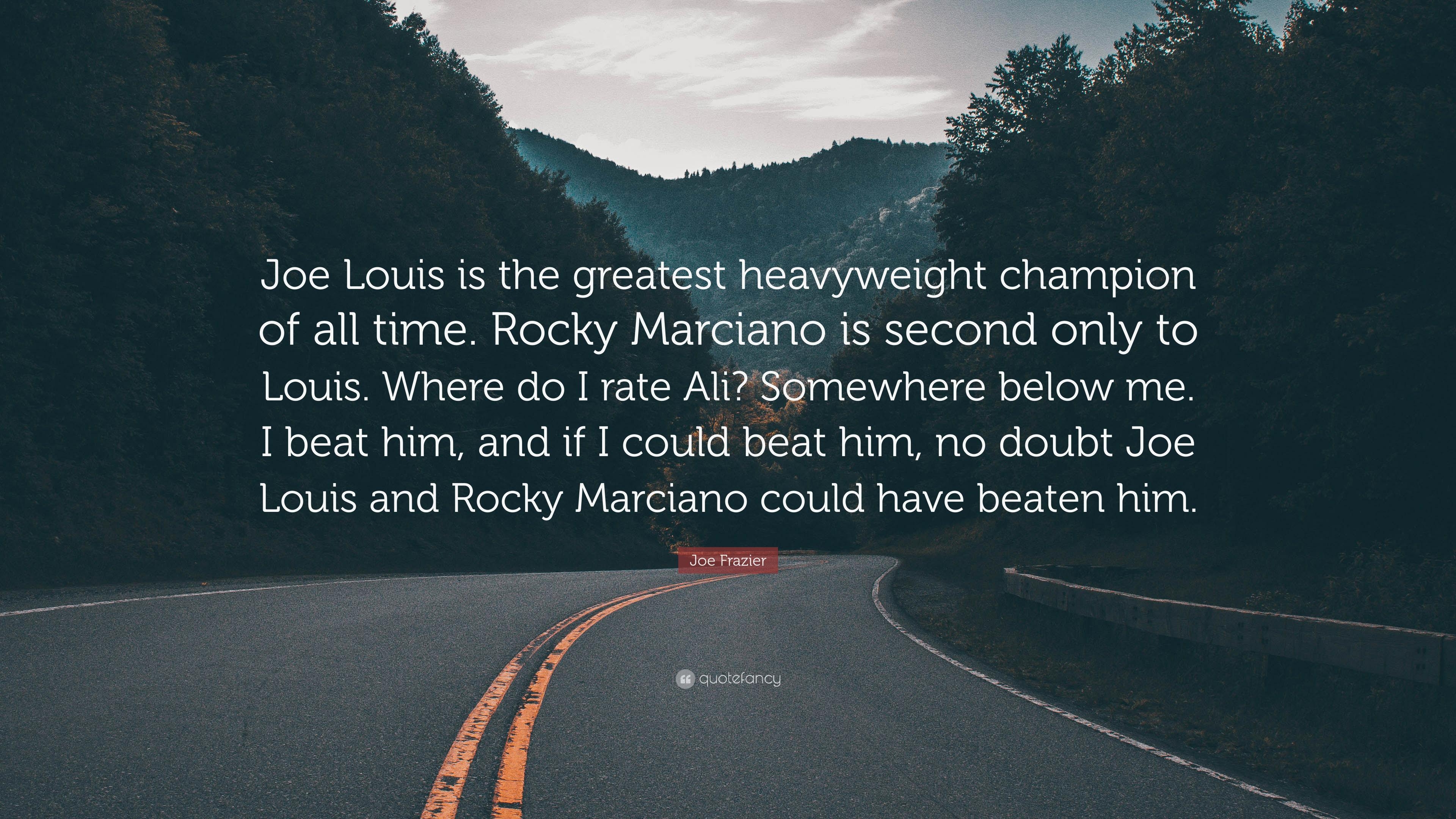 3840x2160 Joe Frazier Quote: “Joe Louis is the greatest heavyweight champion, Desktop