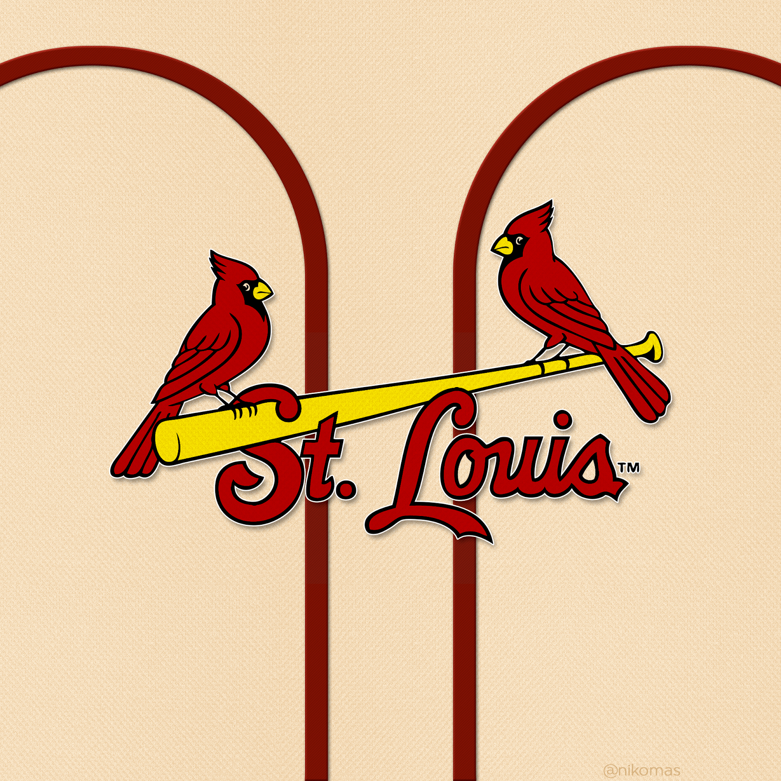 1600x1600 St Louis Cardinals iPad Wallpaper, Phone