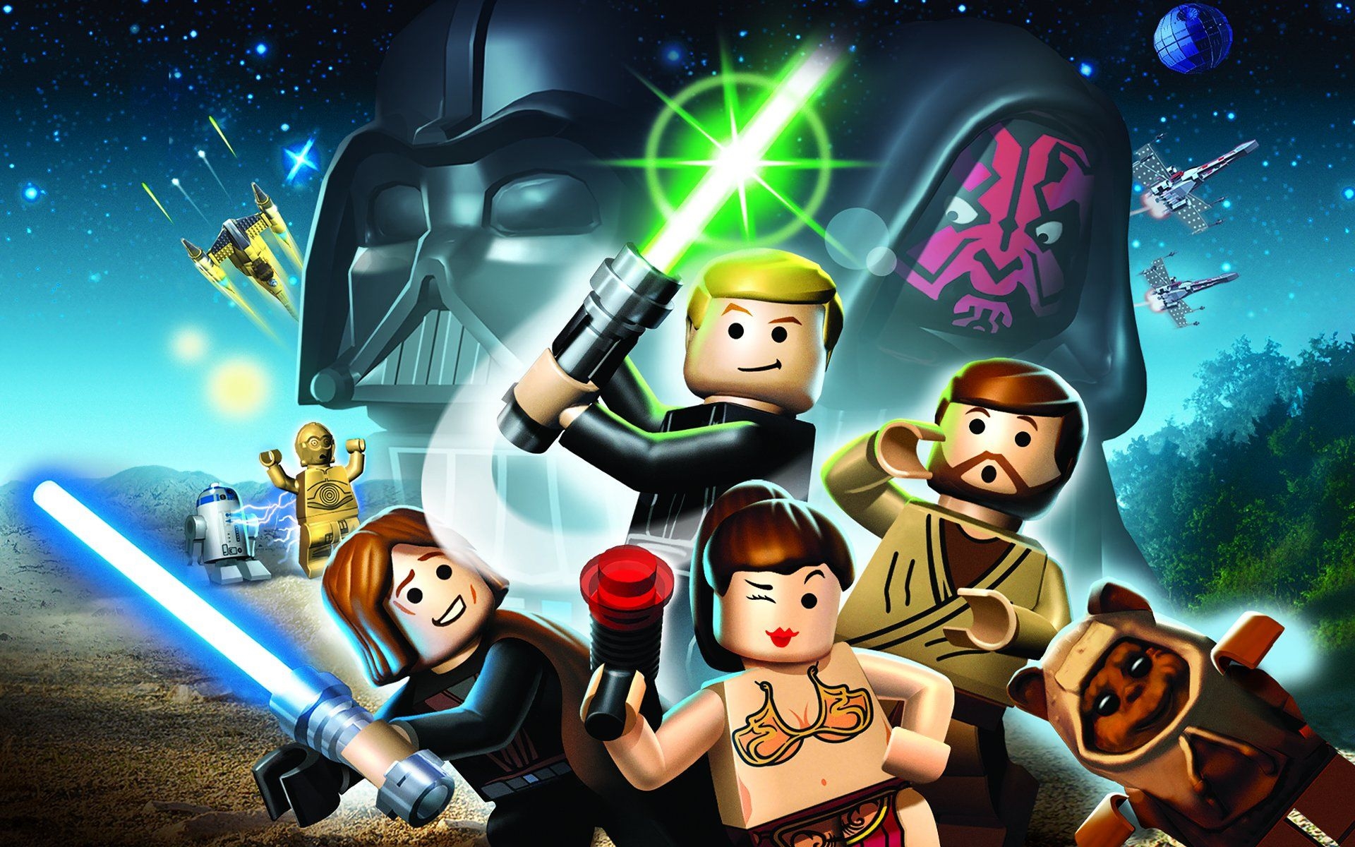 1920x1200 Lego Star Wars Movie Poster, Desktop