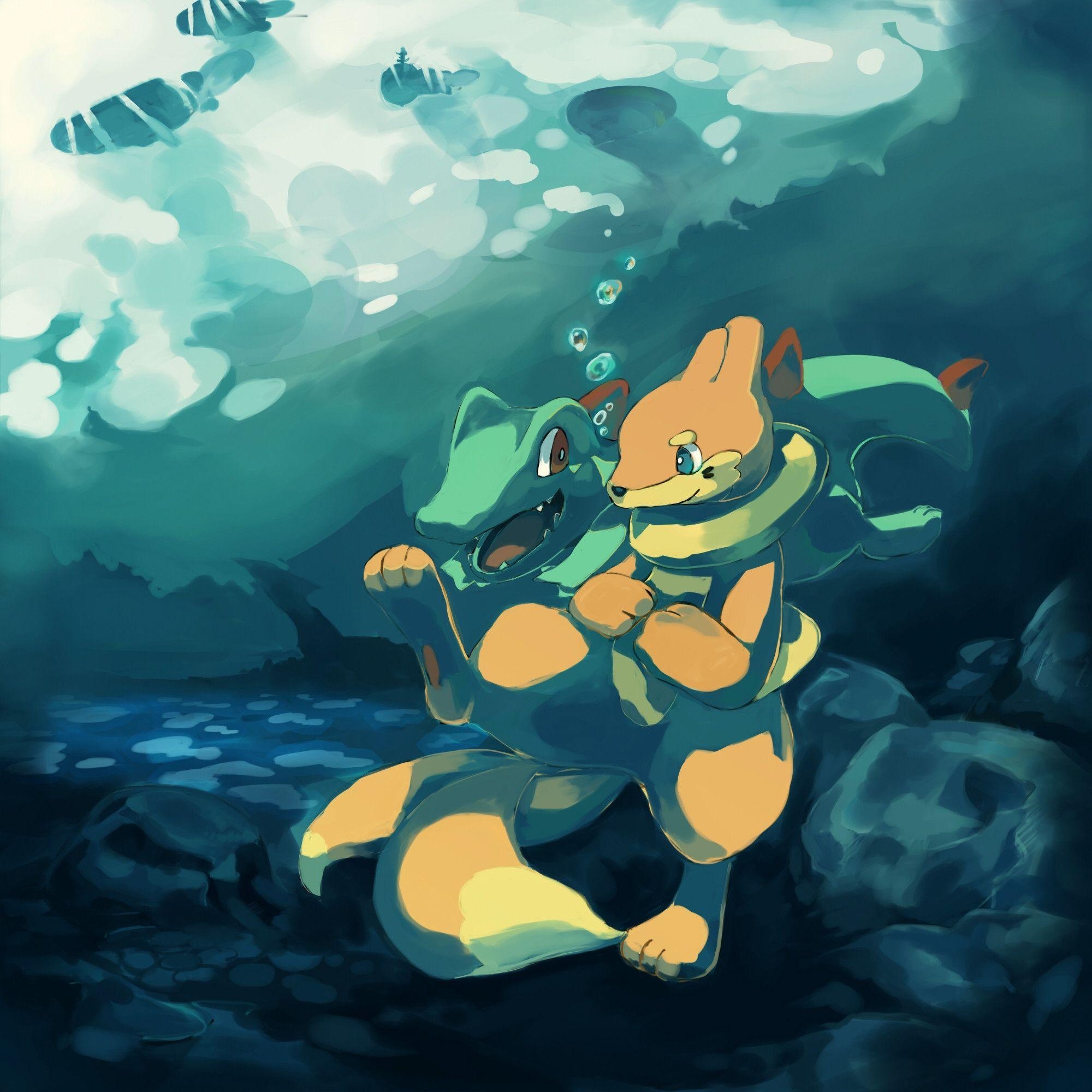 2000x2000 Totodile Wallpaper, Phone