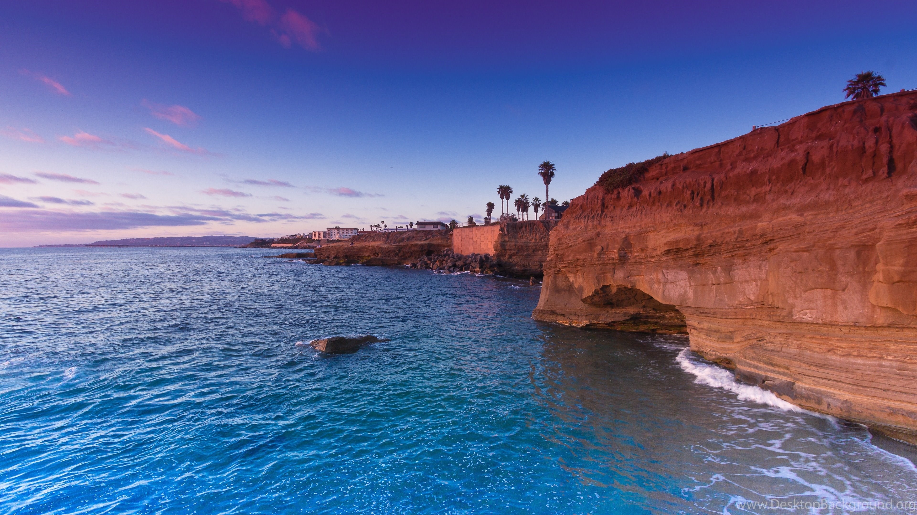 3840x2160 Sunset Cliffs Pacific Ocean San Diego 4K Ultra HD Desktop Wallpaper, Desktop