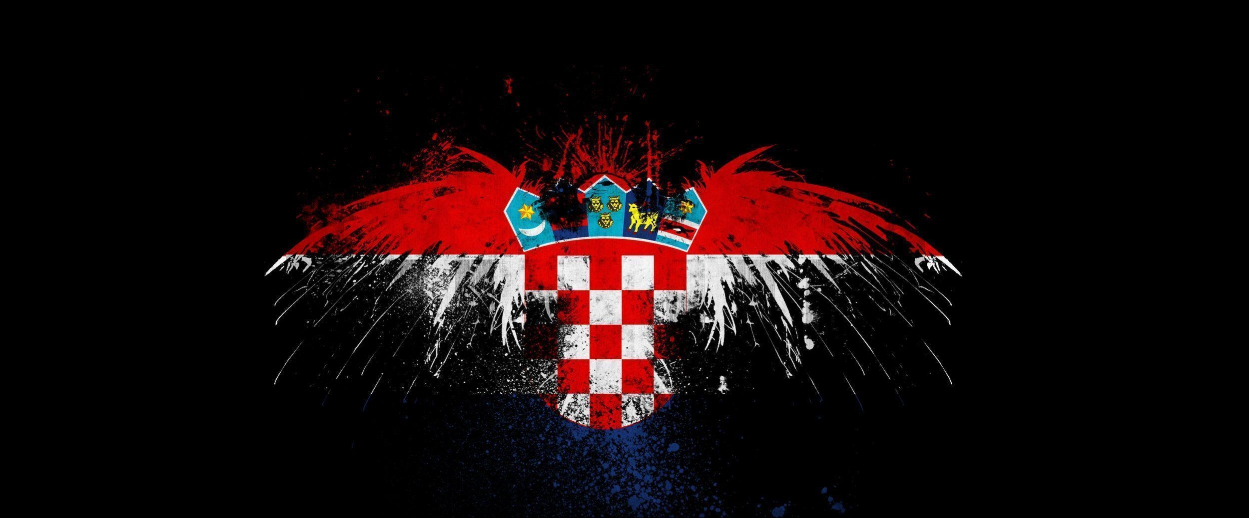 2500x1040 flags croatia #QRRe, Dual Screen