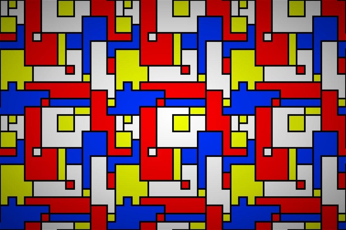 1200x800 Free piet mondrian block wallpaper patterns, Desktop