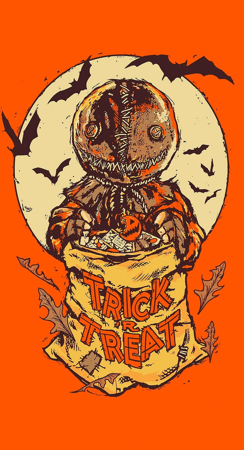 800x1480 Download Sam Trick Or Treat Horror Phone Wallpaper, Phone