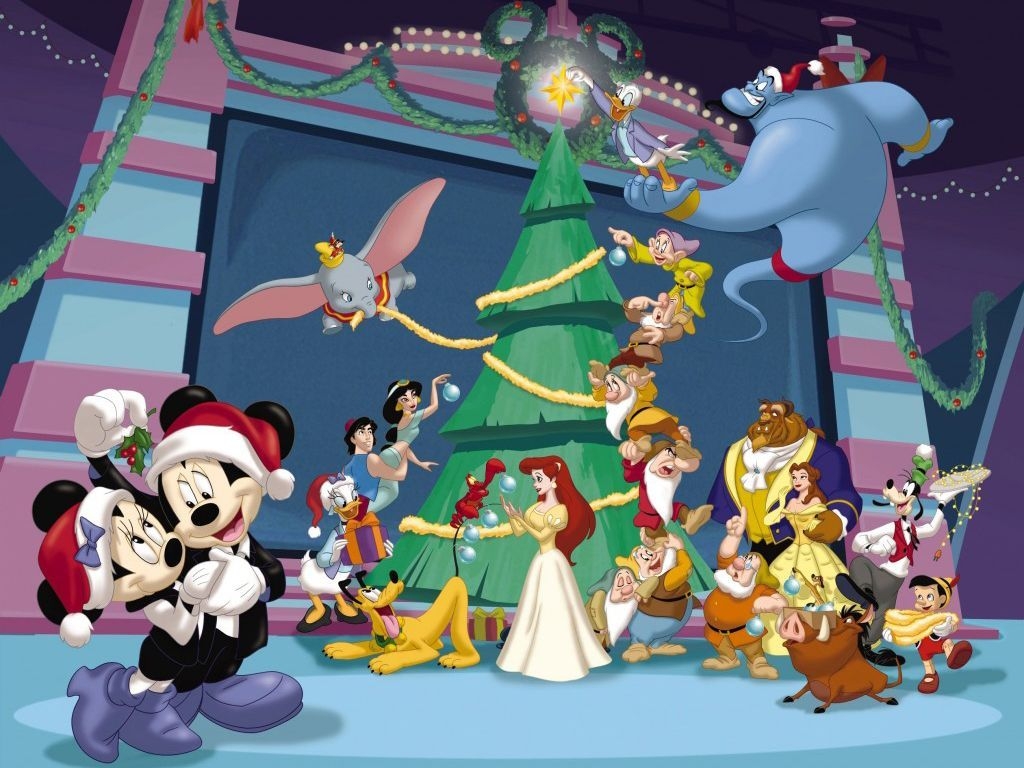 1030x770 Fantastic Disney Christmas Wallpaper. Christmas cartoons, Disney christmas, Disney cartoons, Desktop